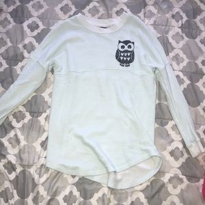 Long sleeve fleece sweater